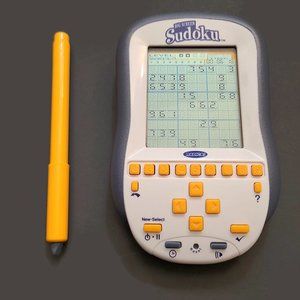 Big Screen Sudoku Hand Held Electronic Game Radica With Doodle Dry Erase Pen